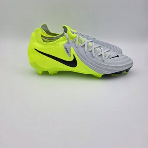 Nike Phantom GX 2 Pro FG Volt Metallic Silver Black Sz 7.5 FJ2563-003