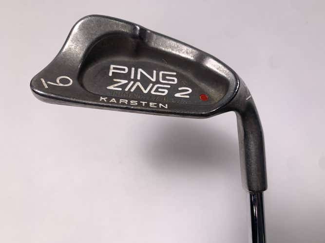Ping Zing 2 Single 9 Iron Red Dot 1* Flat Karsten JZ Stiff Steel Mens RH