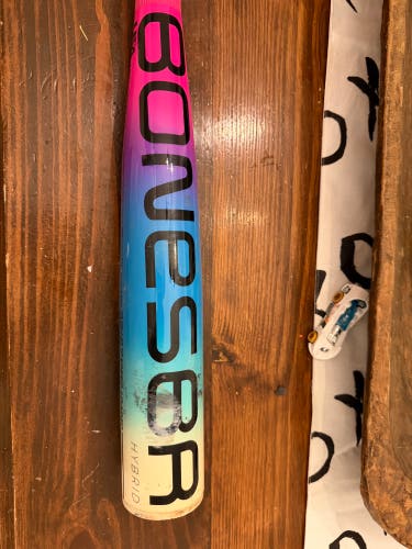 2026 Warstic Bonesabr Hybrid USABat Certified Bat (-5) 27 oz 32" (Used) Solar Storm Color Scheme