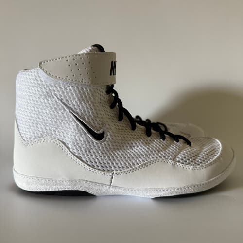 Nike Inflict Men’s Size 8.5 Wrestling Shoes White/Black 325256-101 NEW