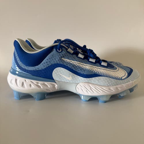 Nike Men’s 11 Alpha Huarache Elite 4 Low MCS Baseball Cleats Blue DX6962-415