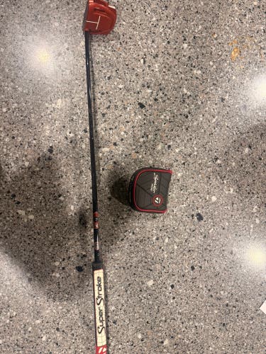 Red TaylorMade Spider Mini Mallet Right Handed Putter 34" (Used)