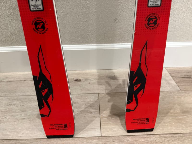 156cm Nordica Dobermann SL WC Dept. FIS Skis Marker Bindings Max