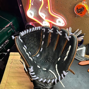 Rawlings Premium Series Baseball Glove RHT 11.5” (Conditioned & Relaced in Lavender/White)