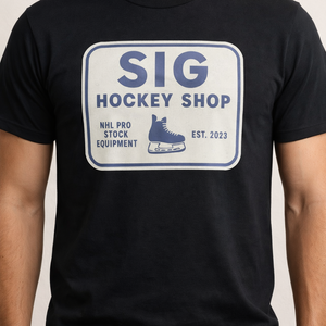 Black SIG Hockey T-Shirt-SIG Sign Logo-Large