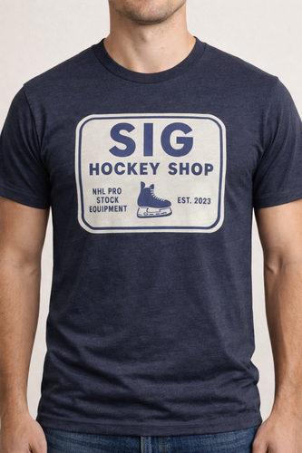Navy SIG Hockey T-Shirt-SIG Sign Logo-Large