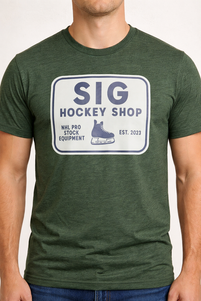 Green SIG Hockey T-Shirt-SIG Sign Logo-Large