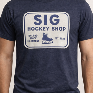 Navy SIG Hockey T-Shirt-SIG Sign Logo-XL