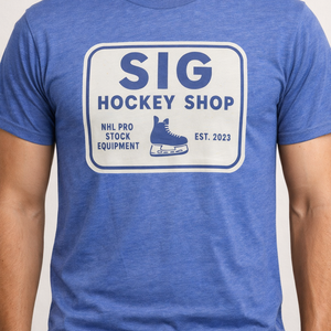 Blue SIG Hockey T-Shirt-SIG Sign Logo-XL