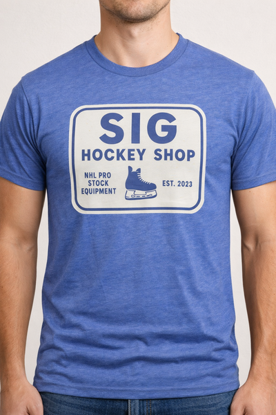 Blue SIG Hockey T-Shirt-SIG Sign Logo-XL