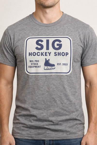 Grey SIG Hockey T-Shirt-SIG Sign Logo-XL