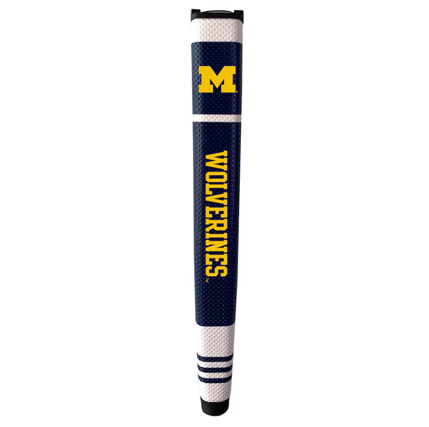 NEW Team Golf Michigan Wolverines Navy/White Jumbo Putter Grip w/Ball Marker