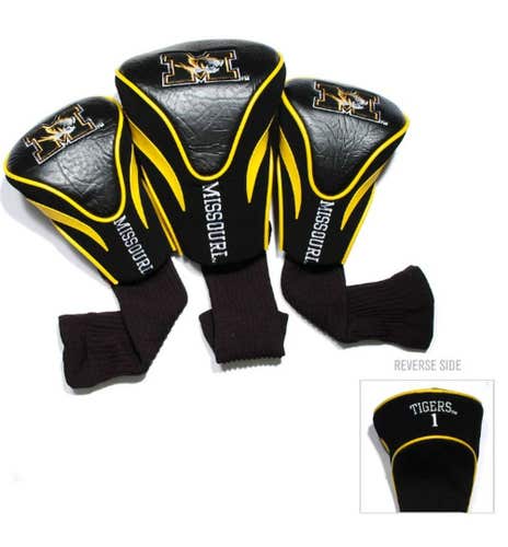 Team Golf Contour Golf Club Headcovers 3pk (Missouri Tigers) NCAA NEW