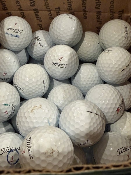 100 Titleist Pro V1X Left Dash Used Golf Balls