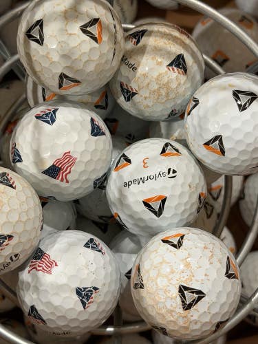 60 Used TAYLORMADE TP5/X Pix -HIGH VISIBILITY Golf Balls -Limited Edition
