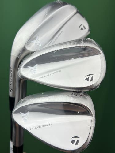 TaylorMade Milled Grind 2025 Wedge Set LEFT Hand 52-09*, 56-12*, 60-10 LH NEW!