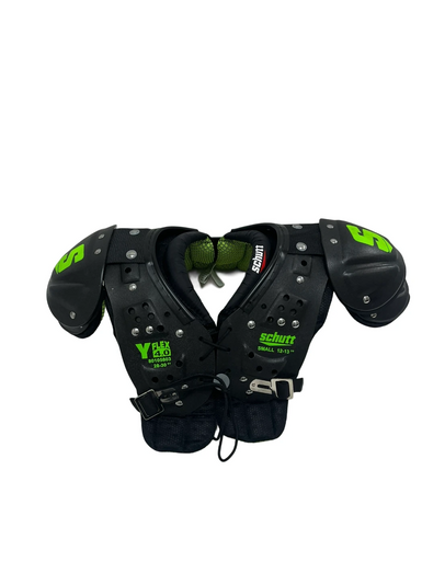 Used Schutt Y-Flex 4.0 Youth SM FB Shoulder Pads Black 11692-S000145672