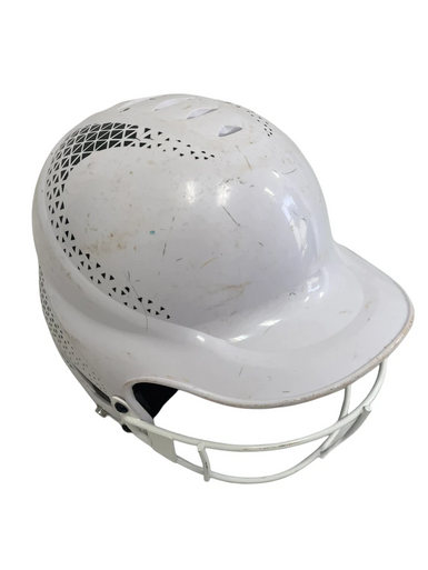 Used Rip-It S/M Batting Helmet w/ Mask White 11692-S000145663