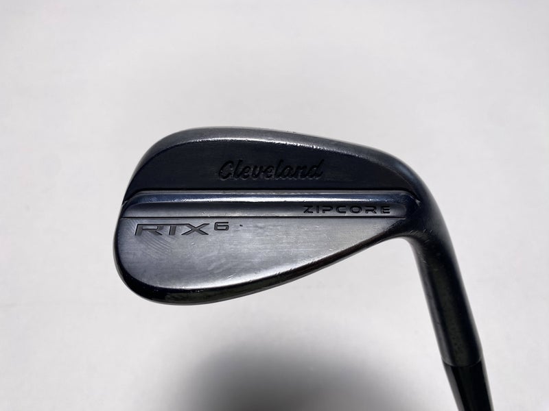 Cleveland RTX 6 ZipCore Black Satin Wedge 52* 10 Bounce MID Spinner Steel RH