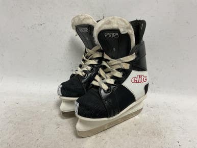 Used Elite STS2 77 Youth Hockey Skate Black Youth 09.0 11855-S000198120