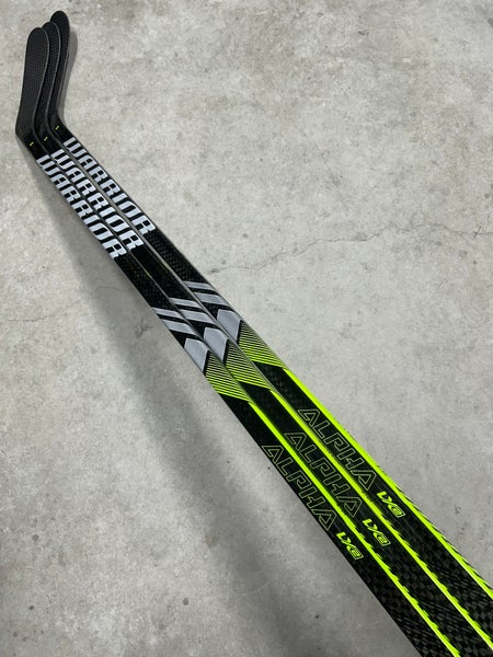 3 PACK 65 Flex P28 Senior Warrior Alpha LX2 Right Hand Hockey Stick Pro Stock (New)