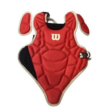 Used Wilson CHEST PROTECTOR Catchers Chest Protector Red Youth 11760-S000086788