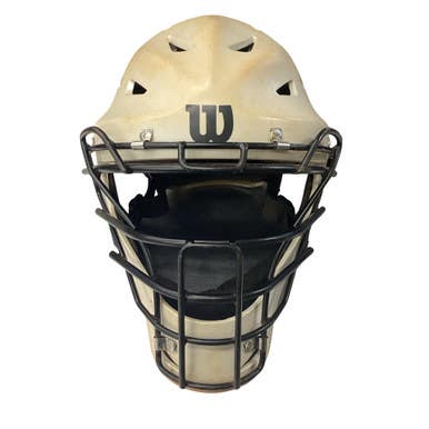 Used Wilson CATCHERS HELMET Catchers Helmet w/Mask Grey S/M 11760-S000086784