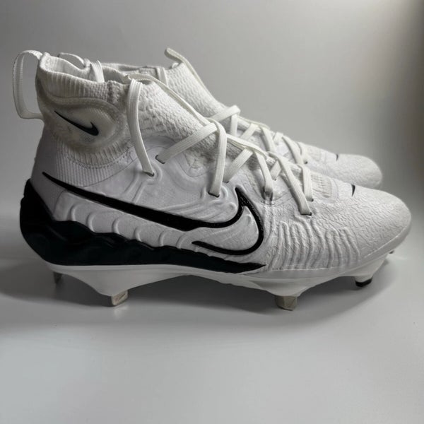 Nike Men’s 7 Alpha Huarache NXT White/Black Metal Baseball Cleats DJ6517-101 NEW