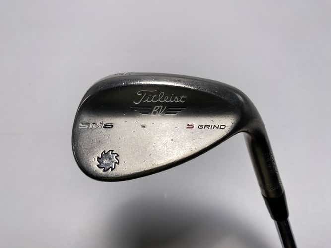 Titleist Vokey SM6 Steel Grey Wedge 56* 10 Bounce S-Grind Wedge Steel Mens RH