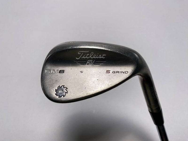 Titleist Vokey SM6 Steel Grey Wedge 56* 10 Bounce S-Grind Wedge Steel Mens RH