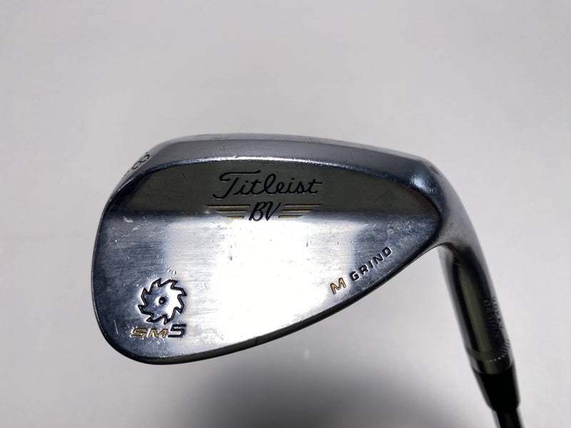 Titleist Vokey SM5 Tour Chrome Wedge 58* 8 Bounce M-Grind Wedge Steel Mens RH