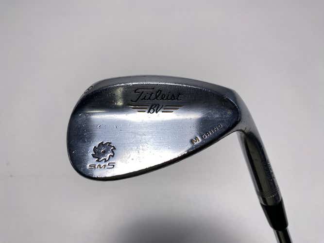 Titleist Vokey SM5 Tour Chrome Wedge 56* 10 Bounce M-Grind Wedge Steel Mens RH