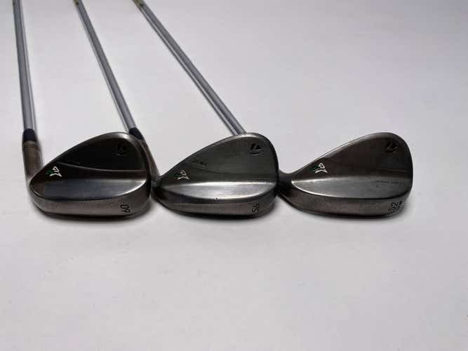 TaylorMade Milled Grind 4 Chrome Wedge Set 52* 9 56* 12 60* 11 S400 Stiff Steel