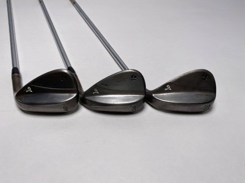 TaylorMade Milled Grind 4 Chrome Wedge Set 52* 9 56* 12 60* 11 S400 Stiff Steel