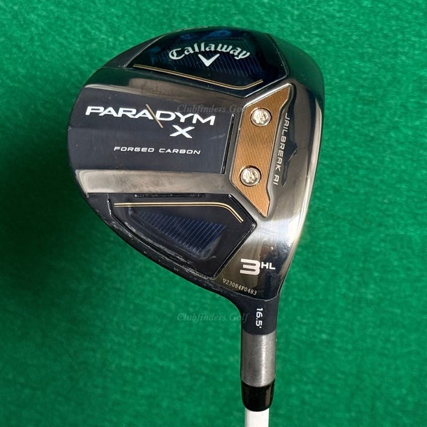 Callaway Paradym X 16.5 Fairway Wood 3HL Mitsubishi Rayon Fubuki Z65 Stiff