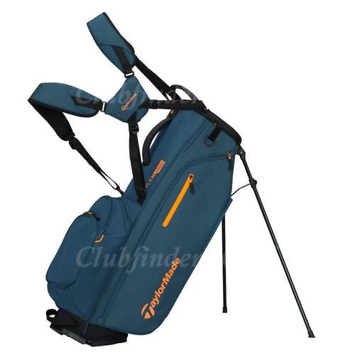 NEW TaylorMade 2026 TM26 FlexTech Navy/Orange Golf Stand Bag w/ Raincover