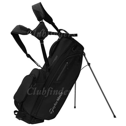 NEW TaylorMade 2024 TM24 FlexTech Crossover Black Golf Stand Bag w/ Raincover