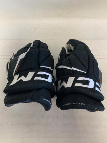 Used CCM TACKS XF Intermediate Gloves Black 13" 11823-S000036953