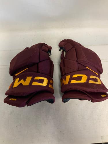 Used CCM PRO MINNESOTA Senior Gloves Maroon 14" 11823-S000036945