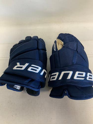 Used Bauer TEAM VAPOR PRO NAVY Senior Gloves Navy Blue 14" 11823-S000036947