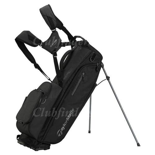 NEW TaylorMade 2024 TM24 FlexTech Black Golf Stand Bag w/ Raincover