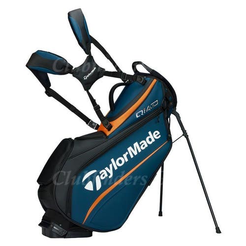 TaylorMade 2026 TM26 Qi4D Tour Blue/Black/Orange Golf Stand Bag w/ Raincover