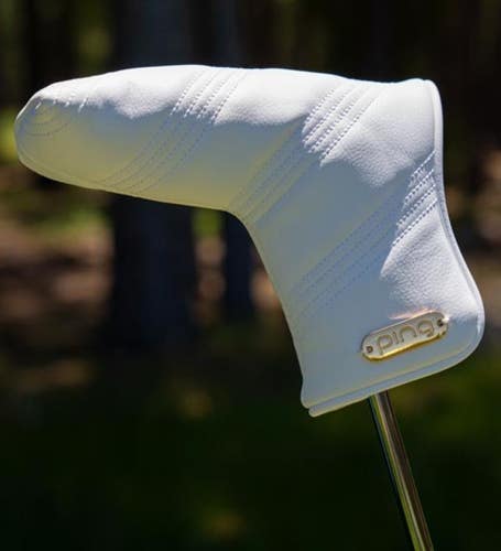 Ping Golf Ladies Lux Blade Putter Cover Magnetic Headcover White/Gold NEW!