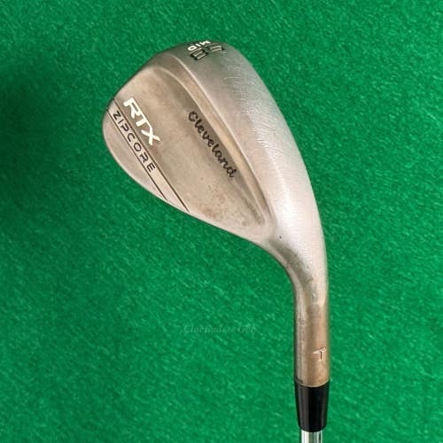 Cleveland RTX Zipcore Mid Raw "T" Stamp  58-10 58 Lob Wedge DG S400 Steel Stiff