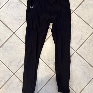 WORN/USED Black Youth XL Unisex Under Armour Compression Thermal Leggings