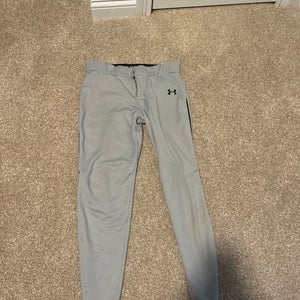 Gray Men's XL Youth Under Armour Game Pants (Used)