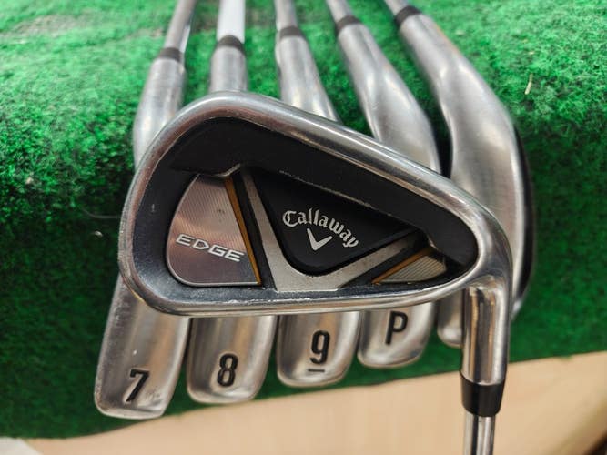 Callaway Edge Golf Iron Set 6-PW,SW Regular Flex Steel Shaft