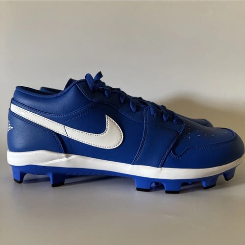 Air Jordan 1 Retro Men’s 14 MCS Low Baseball Cleats Game Royal White CJ8524-401