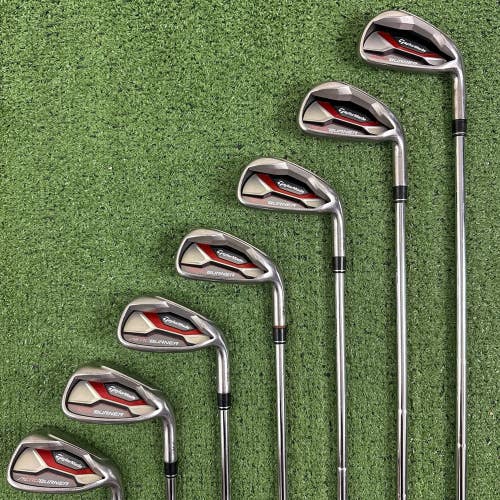 READ TaylorMade AeroBurner HL Iron Set 4-PW AW Missing 8 Iron Regular Flex