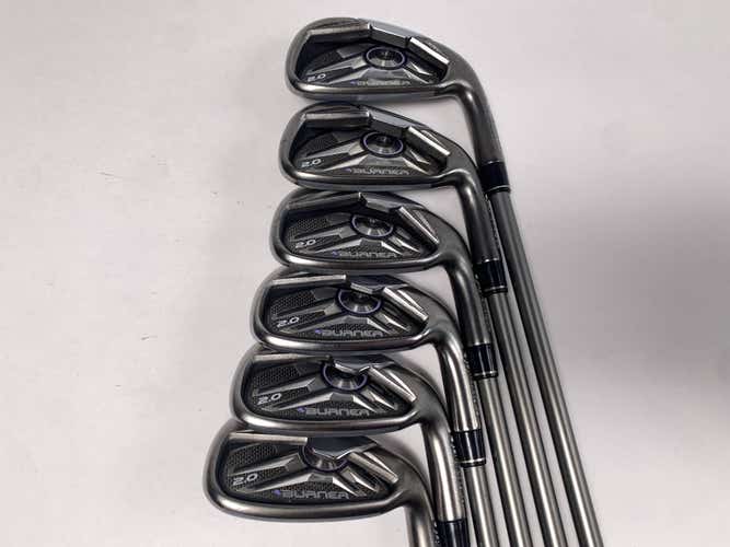 TaylorMade Burner 2.0 Iron Set 6-PW+AW SuperFast 55g Ladies Graphite Womens RH